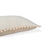 Kissenhülle aus Samt Nude