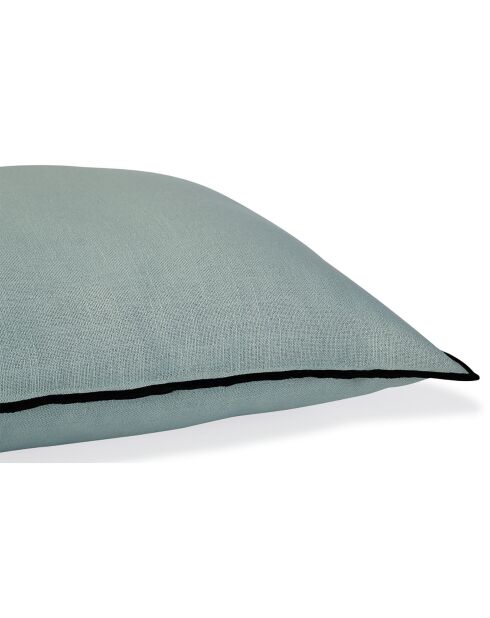 Fodera per cuscino Jules celadon/nero