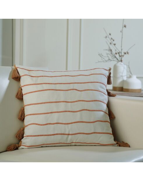 Housse de coussin Baja terre de sienne - 50x50 cm