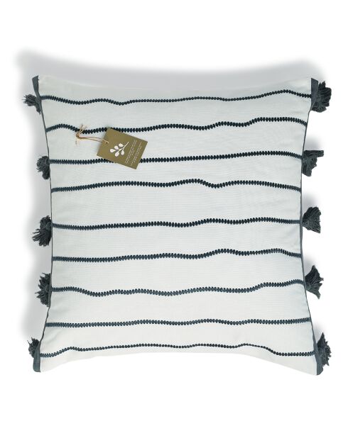 Housse de coussin Baja bleu orage - 50x50 cm