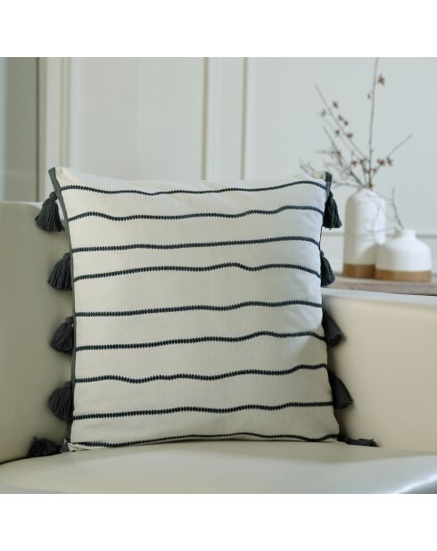 Housse de coussin Baja bleu orage - 50x50 cm