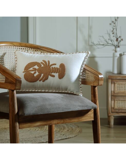 Housse de coussin Lobster terre de sienne - 50x30 cm
