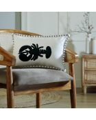 Housse de coussin Lobster bleu marine - 50x30 cm