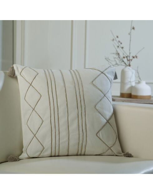 Housse de coussin Nevada sable - 50x50 cm