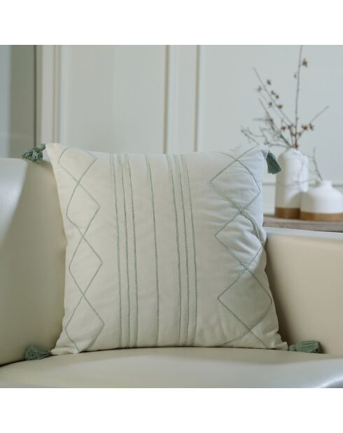 Housse de coussin Nevada bleu glacier - 50x50 cm