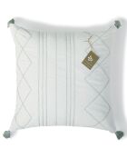 Housse de coussin Nevada bleu glacier - 50x50 cm
