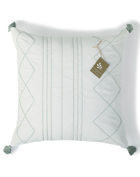 Housse de coussin Nevada bleu glacier - 50x50 cm