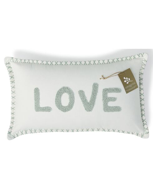 Housse de coussin Xlove bleu glacier - 50x30 cm