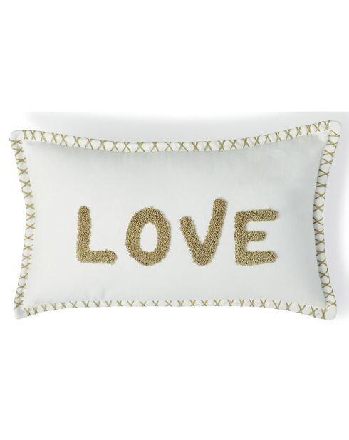 Housse de coussin Xlove sable - 50x30 cm