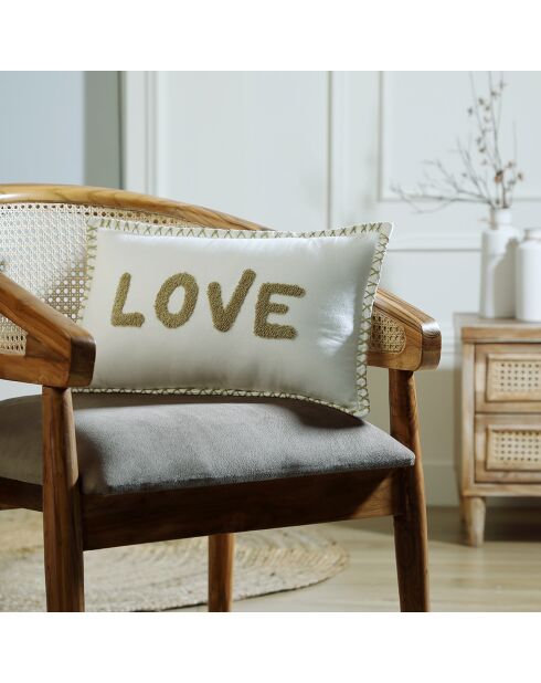 Housse de coussin Xlove sable - 50x30 cm