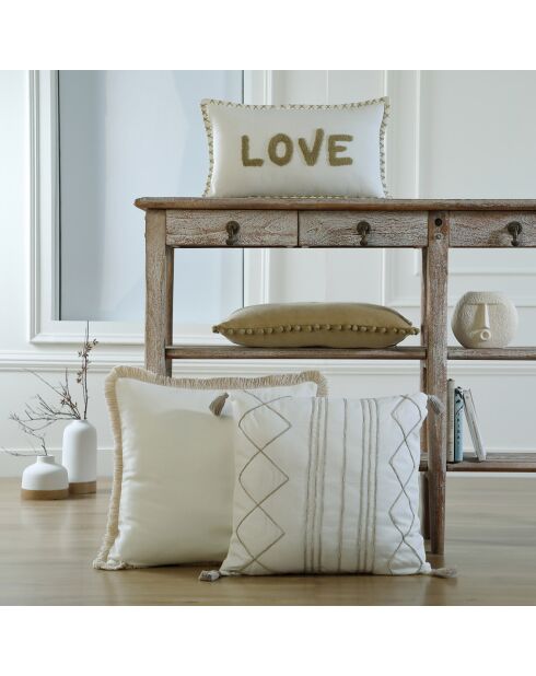 Housse de coussin Xlove sable - 50x30 cm