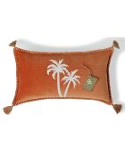 Housse de coussin Oasis Velours terre de sienne - 50x30 cm