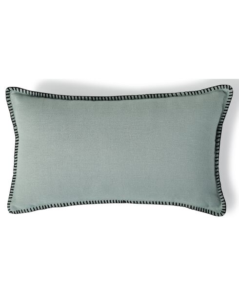 Fodera per cuscino Maxime celadon verde/nera
