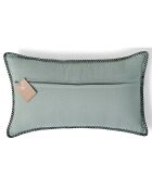 Fodera per cuscino Maxime celadon verde/nera