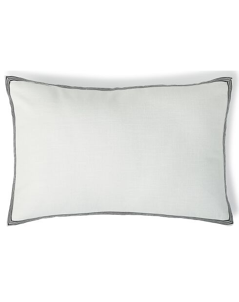 Housse de coussin Victor blanche - 60x40 cm