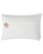 Housse de coussin Victor blanche - 60x40 cm