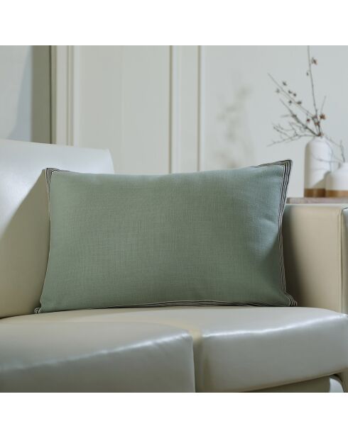 Housse de coussin Victor vert céladon - 60x40 cm