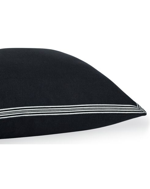 Housse de coussin Victor fusain - 60x40 cm