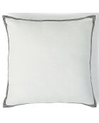Housse de coussin Victor blanche - 50x50 cm