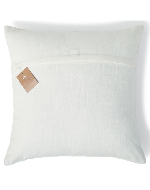 Housse de coussin Victor blanche - 50x50 cm