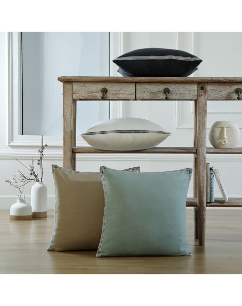 Housse de coussin Victor fusain - 50x50 cm