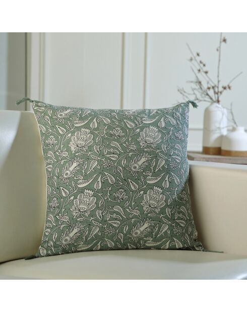 Housse de coussin Noida vert céladon - 50x50 cm