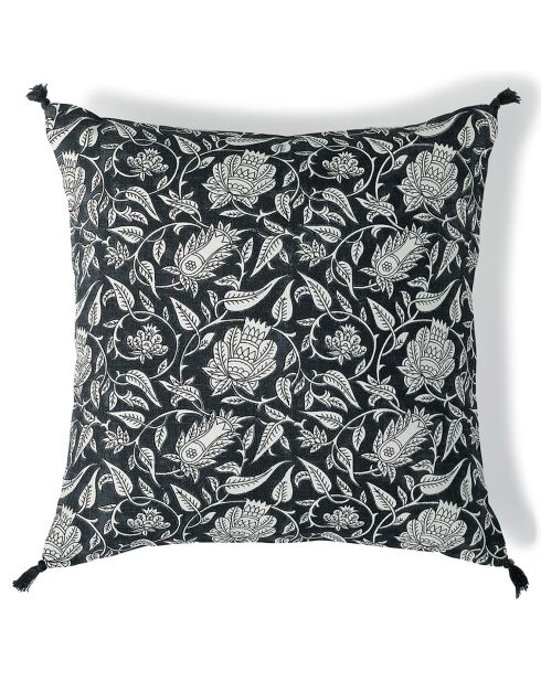 Housse de coussin Noida fusain - 50x50 cm