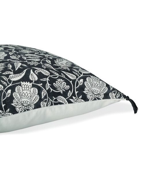 Housse de coussin Noida fusain - 50x50 cm