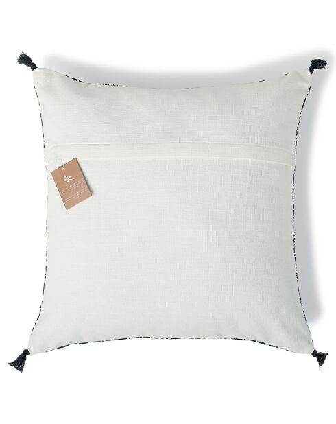 Housse de coussin Noida fusain - 50x50 cm