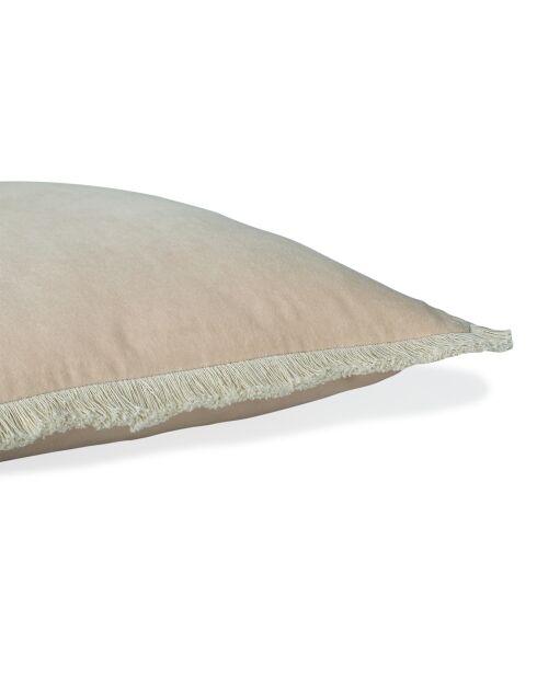 Riva nude-fluwelen kussenhoes