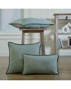 Fodera per cuscino Maxime celadon verde/nera