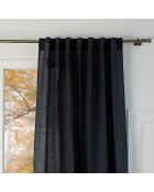 Cortina trenzada con volantes Louis fusain - 140x260 cm