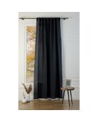 Cortina trenzada con volantes Louis fusain - 140x260 cm
