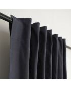 Cortina trenzada con volantes Louis fusain - 140x260 cm