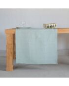 Chemin de table Paul vert céladon - 50x150 cm