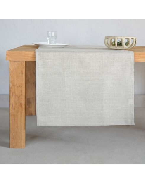Chemin de table Paul naturel - 50x150 cm