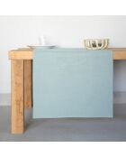 Chemin de table Louis vert céladon - 50x150 cm