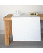 Chemin de table Louis blanc - 50x150 cm