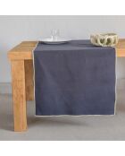 Chemin de table Jules fusain/sable - 50x150 cm