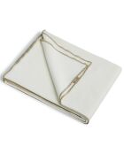 Chemin de table Jules blanc/sable - 50x150 cm