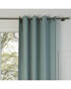 Gabriel eyelet gordijn celadon/zwart - 140x260 cm