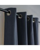 Rideau à oeillets Jules fusain/sable - 140x260 cm