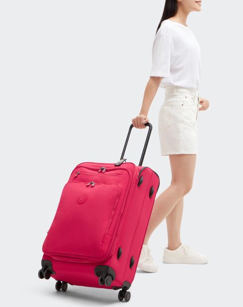 Valise M New Youri Spin confetti pink - 68x42x30 cm