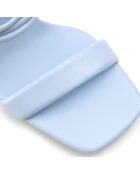 Mules Elsa bleues - Talon 5 cm