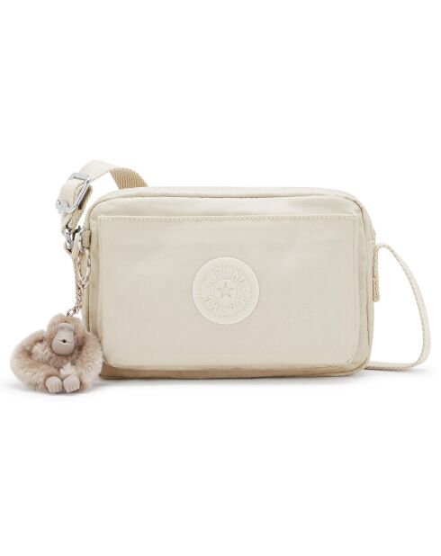 Mini sac bandoulière Abanu beige pearl - 13.5x20x7.5 cm