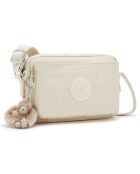 Mini sac bandoulière Abanu beige pearl - 13.5x20x7.5 cm