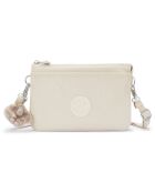 Petit sac bandoulière Riri beige pearl - 16x24x6.5 cm