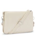 Petit sac bandoulière Riri beige pearl - 16x24x6.5 cm