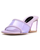 Mules Rania lilas - Talon 5.5 cm