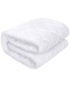 Protège-matelas matelassé & respirant blanc